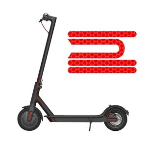 -Xiaomi M365/Pro 전기 스쿠터 용 4Pcs 반사 스티커 신체 가시성 향상 PVC 반사판 자전거 액세서리