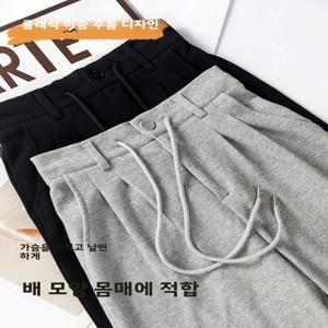 그레이 스포츠 팬츠 여성용 봄 가을 루즈 슬림 와이드 레그 스트레이트 캐주얼 아메리칸 스타일 트라우저 하이웨이스트 와이드 레그 팬츠
