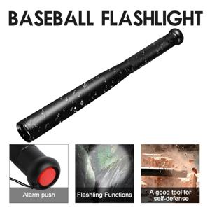 자기 방어 플래시 스틱 야구 방망이 합금 토치, 폭동 방지 사격 거리 500m 다기능 LED 손전등, 31 cm, 41 cm, 49cm