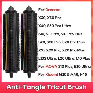 Dreame X40 Ultra, X30 Pro, X20 Pro, S10, S20 Pro Plus, L10S Pro Ultra, Mova E30 Ultra, Xiaomi M30S, M40,H40에 적합한 TriCut 브러시