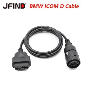 BMW 오토바이용 10핀에서 OBD2 16핀 진단 어댑터 케이블 ICOM-D OBD II 커넥터 진단 연장 도구