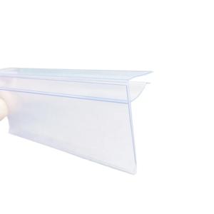 50pcs 짧은 플라스틱 레이블 디스플레이 클립 홀더 슈퍼마켓 유리 보드 선반에 대 한 가격 태그 카드 목록 데이터 스트립