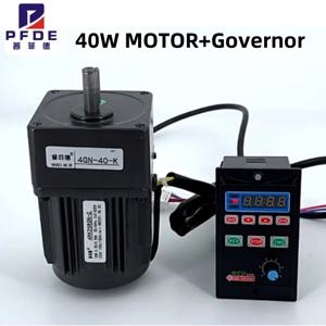 5RK40GN-CF 220V/110V AC 기어드 모터 40W 유도 소형 기계 1 ~ 3K-1 to500K(거버너 디지털 디스플레이 포함)