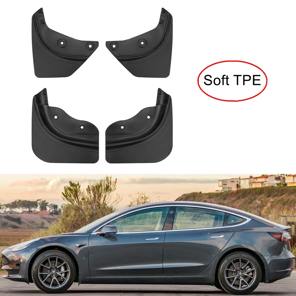 Tesla Model Y 모델 3 Highland 2025 2024 스플래시 가드 펜더 드릴링 필요 없음 액세서리 Fit Model Y 5 Seater 용 머드 플랩