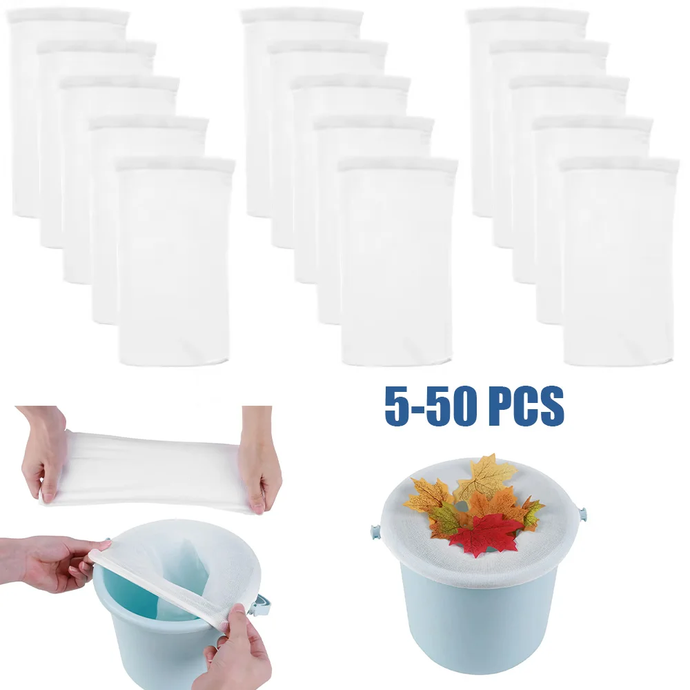 5-50Pcs 풀 스키머 양말 필터 보관 나일론 수영장 필터 양말 바구니 스키머 풀 청소 필터