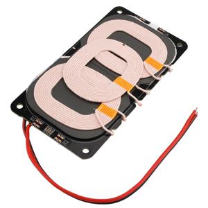 Qi 무선 충전 송신기 모듈 회로 기판용 20W 타입-C (3개 코일 포함, 5V/9V/12V 출력, DIY 자동차/야외용 전원 공급 장치)