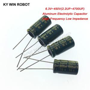 10V 16V 25V 35V 50V 400V 고주파 저 ESR 알루미늄 커패시터 100 미크로포맷 220 미크로포맷 330 미크로포맷 470 미크로포맷 680 미크로포맷 1000 미크로포맷 1500 미크로포맷 2200 미크로포맷 3300 미크로포맷