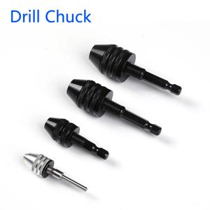 미니 열쇠가없는 드릴 척 0.3-8mm 전기 드릴 비트 콜레트 고정 도구 육각 섕크 퀵 체인지 변환기 맨드릴 조각사 척