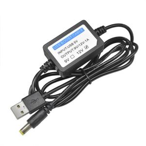 USB 충전 전원 부스트 케이블, 스텝 업 컨버터 어댑터, 라우터용 부스트 구성 요소 포함, DC 5V ~ 9V, 12V, 1A, 2.1x5.5mm