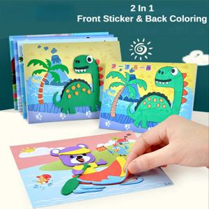 10Pcs 3D EVA 폼 스티커 퍼즐 게임 DIY 만화 동물 공예 장난감 어린이 그리기 장난감 학습 교육 장난감 어린이 선물 용품