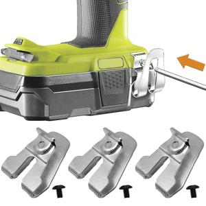 Ryobi/Ridgid 임팩트 드라이버 드릴 홀더 액세서리 용 나사가있는 1/2/3Pcs 벨트 클립 후크 스테인레스 스틸 전동 공구 부품