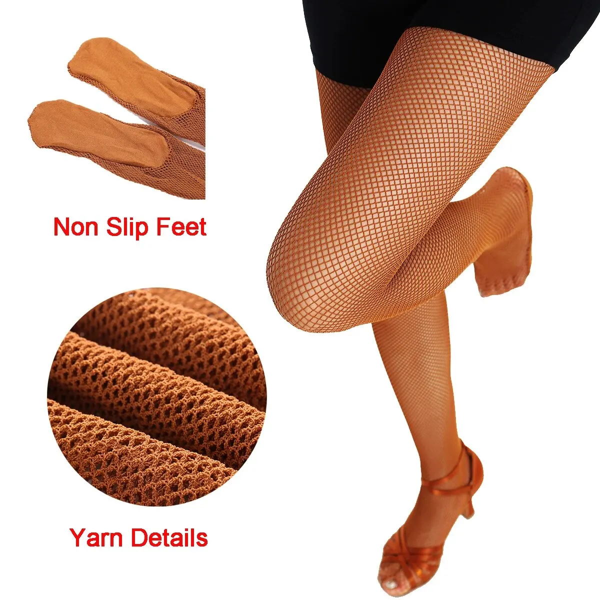 전문 하드 메쉬 스타킹 라틴 댄스 Fishnet 스타킹 경쟁 특별 팬티 스타킹 단독 미끄럼 방지 뼈 라인 옥스포드 양말