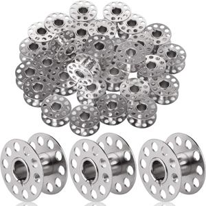 플라스틱 클래스 15 보빈 대량 호환 SA156 재봉틀 투명 재봉 보빈 스레드 자수 스풀 부품 대량