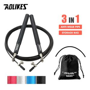 AOLIKES Crossfit 점프 밧줄 전문 속도 베어링 건너 뛰기 피트니스 운동 훈련 장비 MMA 복싱 홈 운동