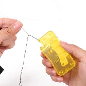 DIY 스티치 삽입 도구 성인을위한 바느질 공예 키트 오래된 어린이 주부 자동 바늘 실꿰기 간단한 실꿰기 바늘