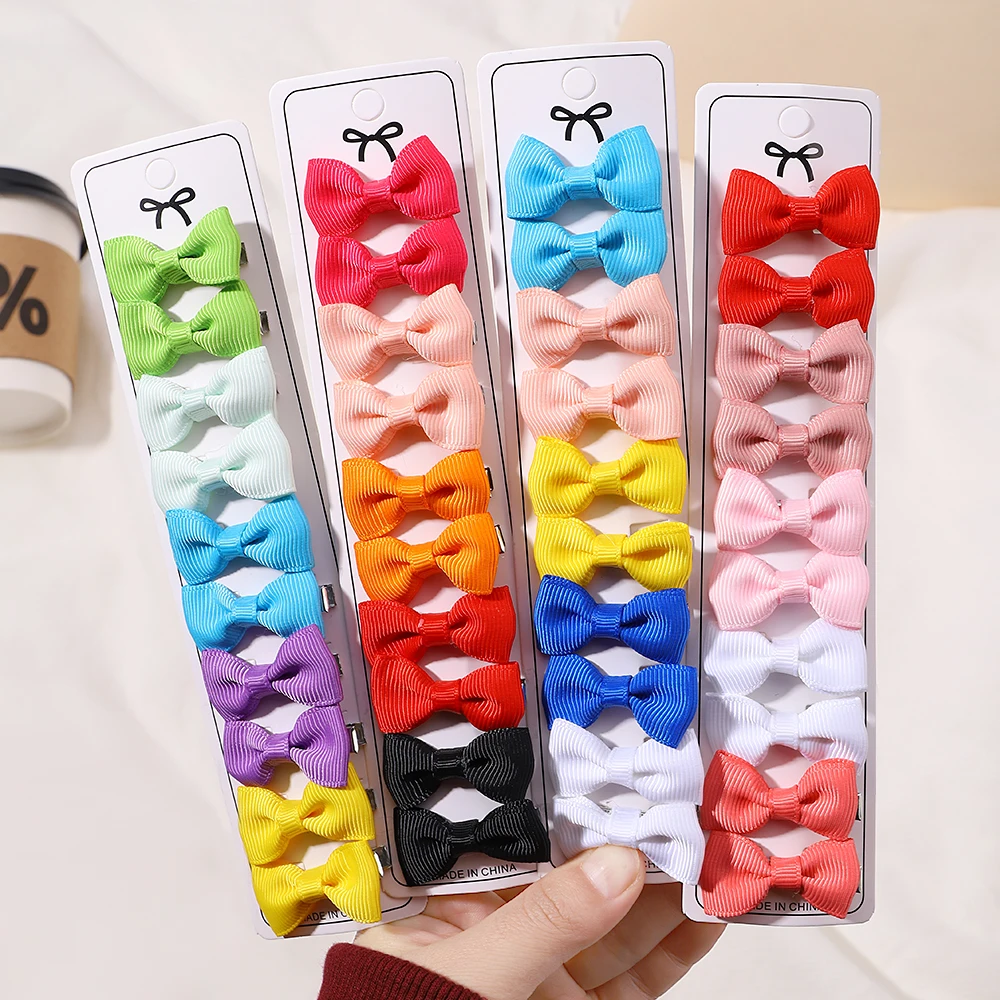10Pcs 부티크 수제 작은 아기 활 Grosgrain 1.5 