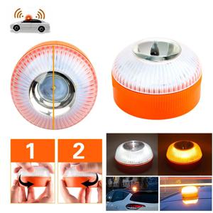 LED 자동차 비상 조명 V16 깜박이는 빛 자기 유도 도로 사고 조명 휴대용 스트로브 경고등 - 1PC