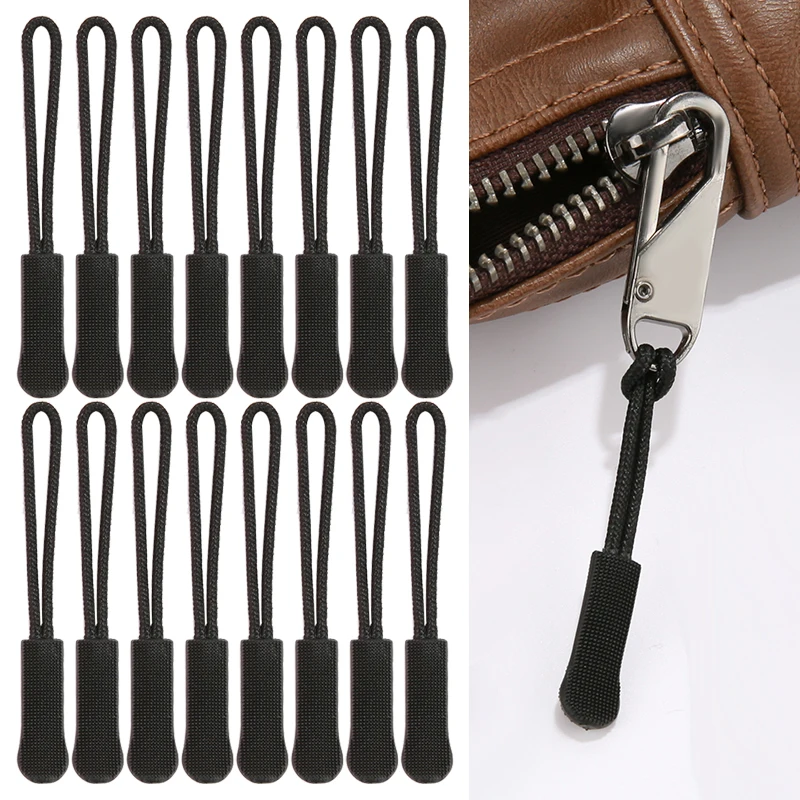 5/10/20PCS 지퍼 헤드 연장 코드 태그는 슬라이더 코드 로프 풀러를 당깁니다. 가방 야외용 잠금 지퍼 클립 버클을 끝냅니다.