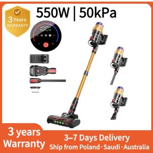IDEACH V18 550W 55kPa 휴대용 무선 진공 청소기, 스마트 터치스크린, 3가지 전원 모드, 탈착식 배터리, 가정용 진공 청소기