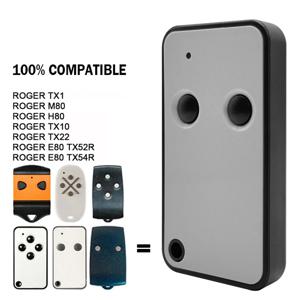 Roger E80 TX52R 2 433.92 MHz E80/TX52R/2 E80/TX54R/2 고정 코드 차고 문 원격 제어 ROGER H80 TX22 M80 TX44R TX12 TX14