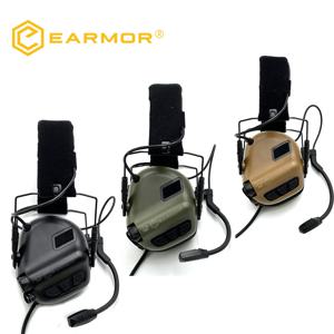 사냥, 사격장용 고급 전자 소음 감소 및 증폭 픽업 기능을 갖춘 EARMOR M32 SE 전술 헤드셋
