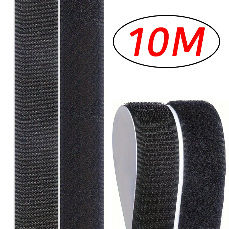 1-10M 벨크로 자체 접착 후크 및 루프 테이프 패스너 하우스 Diy 매직 탭 자동 양면 롤 강력한 접착제 홈 스트랩 스트립