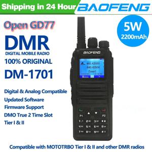 바오펑 DMR DM-1701 RD-5R 오픈 GD77 듀얼 모드 아날로그 및 디지털 무전기 1단계 2 타임 슬롯 햄 무전기