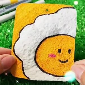 10PCS 거품 질감 그림 종이 아이 크리 에이 티브 3D 아트 매직 드로잉 도구 어린이 교육 장난감 선물 스폰지 DIY 공예 공급