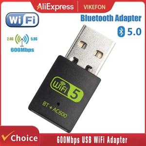 600M 듀얼 밴드 무선 네트워크 카드 드라이브 무료 5G 고속 컴퓨터 수신기 Usb Bluetooth5.0 Wifi 2-In-1