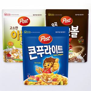 [무료배송] 대용량 포스트 시리얼 1000g [콘푸라이트,아몬드 후레이크,코코볼]