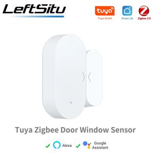 Tuya Zigbee 도어 센서 스마트 홈용 창 센서 도난 경보기 Tuya Smart Alexa Google 홈 var 스마트 라이프 Tuya 센서