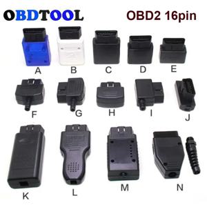 12 가지 유형 옵션 J1962 남성 커넥터 12V 자동차 obd 쉘 플러그 (나사 포함) obd2 16pin obd diy 조립 진단 인터페이스 소켓