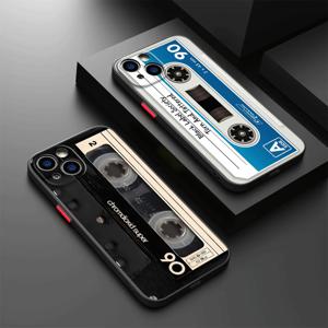 럭키 테이프 패턴 멋진 폰 케이스 애플 아이폰 16 15 SE 7 6S 플러스 XS X XR 13 프로 맥스 12 미니 14 플러스 11 13 펀다 커버