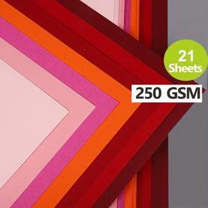 빨간색 파란색 녹색 컬러 Cardstock 두꺼운 종이 A4 250GSM 공예 및 DIY 장식, 결혼식 카드 만들기위한 커버 카드 재고