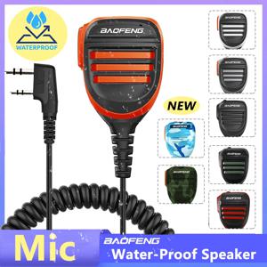 Baofeng 워키 토키 스피커 마이크 UV5R UV-16 Pro UV-13 Plus 양방향 라디오 QuanSheng UV-K5(8) UV-K6 용 방수 PTT 마이크