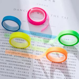 5롤 다색 쓰기 가능 스티커 메모, 탈착식 형광펜 마킹 테이프, 색인 라벨 참조