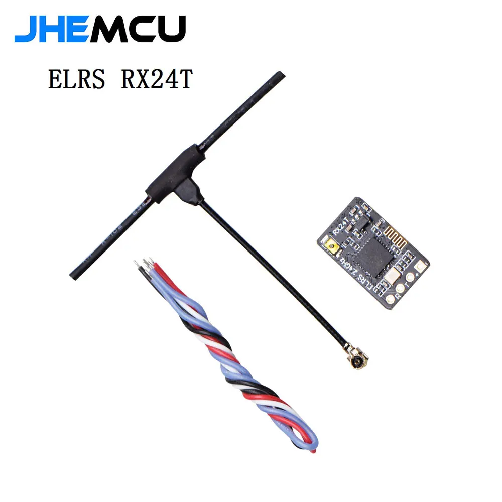 JHEMCU ExpressLRS RX24T 2.4G ELRS 라디오 나노 장거리 수신기 FPV 레이싱 프리 스타일 드론 DIY 부품 LR4 LR5