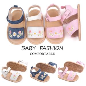 아기 소녀 여름 샌들 신생아 아기 소녀 0-9-18 개월을위한 고품질 TPR Anti-slip 뜨거운 판매 11CM/12CM/13CM 2023NewFashion