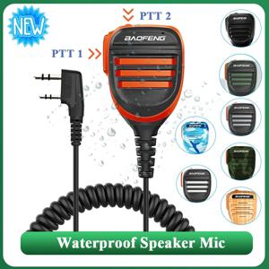 Baofeng 워키 토키 스피커 마이크 방수 PTT 마이크 UV-5R UV-16 UV-13 UV-21 UV17 양방향 라디오 QuanSheng UV-K5 UV-K6
