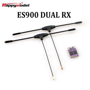 HappyModel ES900 듀얼 RX ELRS 다이버 시티 수신기 915MHz / 868MHz RC 비행기 FPV 장거리 드론 DIY 부품 용 TCXO 내장