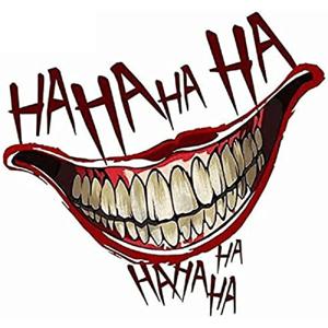 광대 입 HAHAHA 낙서 스티커 지프 자동차 트럭 밴 SUV 오토바이 창 벽 컵 범퍼 방수 공예 데칼
