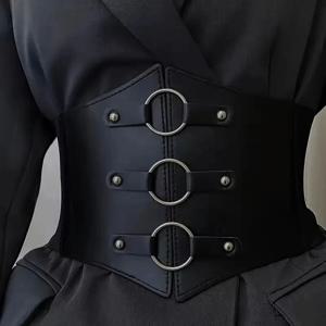 코르셋 벨트 붕대 슈퍼 와이드 Pu 가죽 거들 슬리밍 바디 여성 탄성 높은 허리 벨트 매일 Bustier 코르셋에 대한 다목적