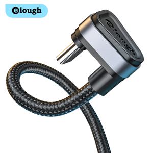 Elough USB 유형 C 케이블 삼성 Xiaomi mi Redmi USB C 케이블 2.4A 고속 전화 충전 데이터 코드 유형 C 180 학위 USB C 케이블