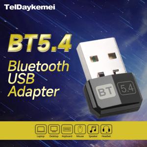 USB 블루투스 5.4 5.3 PC 스피커 용 동글 어댑터 무선 마우스 키보드 음악 오디오 수신기 송신기 드라이브 무료