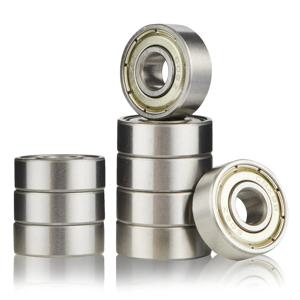 10Pcs 608 ZZ 608RS 볼 베어링 608ZZ 금속 이중 차폐 소형 깊은 홈 스케이트 보드 볼 베어링 8mm X 22mm X 7mm