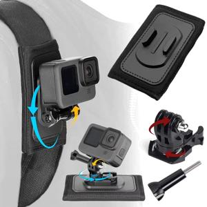 배낭 어깨끈 360 °   GoPro Hero 13 12 11 10 9 Insta360 DJI Osmo 액션 카메라 액세서리용 회전 퀵 릴리스 마운트