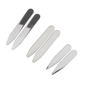 원피스 셔츠용 스테인레스 스틸 칼라 스테이 본, 비즈니스 파티 쥬얼리, 52mm, 63.5mm, 70mm, 2 개