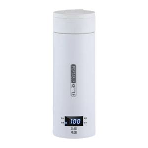 휴대용 전기 차 커피 주전자 여행 끓인 물 Stewable 따뜻한 스마트 LED 아기 우유 병 따뜻하게 유지