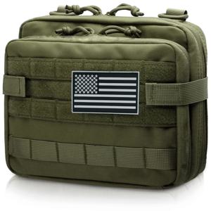더블 레이어 디자인의 전술 관리 파우치, Molle EDC EMT 유틸리티 파우치, 슬리브 모듈러 도구 파우치, 대용량