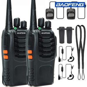 Baofeng BF-888S 워키토키 세트(2팩) - UHF, 장거리, 충전식 배터리, 내구성이 뛰어난 ABS - 야외 활동을 위한 아이디어